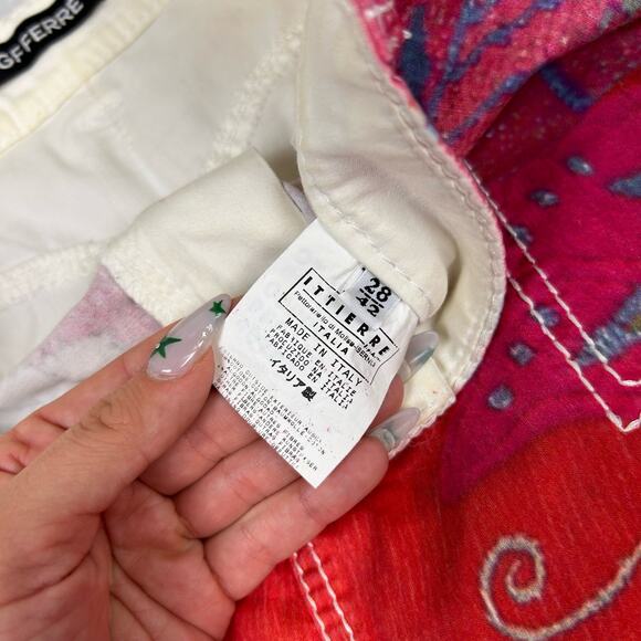 Gianfranco Ferre graphic cargo mini skirt size 28 - Picture 4 of 5